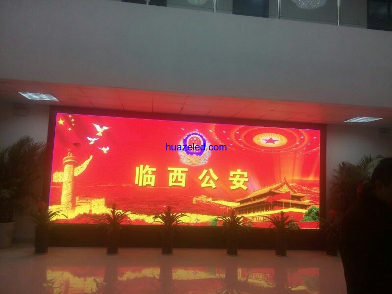 河北邢臺臨西新公安局P3室內全彩LED顯示屏