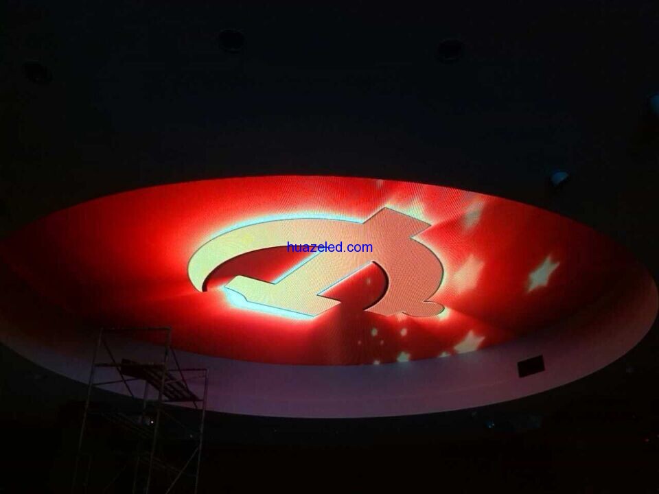 P10室內表貼全彩LED圓形屏江西省贛州市58個平方